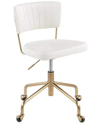 Lumisource Tania Contemporary Task Chair In White