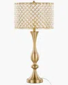 Lumisource Topaz 27 Glam/art Deco Metal Table Lamp In Gold M In Gold