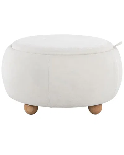 Lumisource Tray Pouf Storage Ottoman In Gray