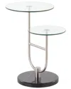 Lumisource Trombone Side Table In Silver