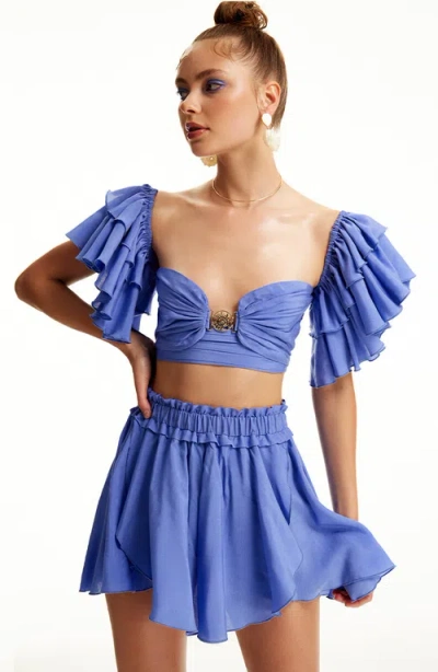 Luna B Whimsy Shorts In Blue