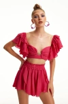 Luna B Whimsy Top In Red