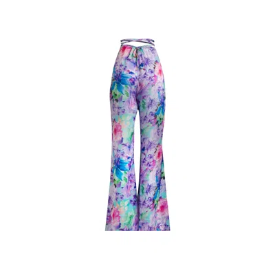 Luna B Women's Aiolos Pants Floral Purple
