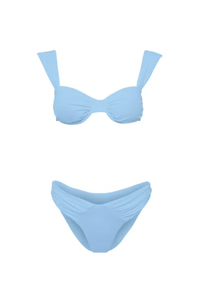 Luna B Women's Anna Bikini Bottom Blue