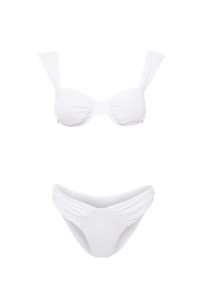 Luna B Women's Anna Bikini Top White