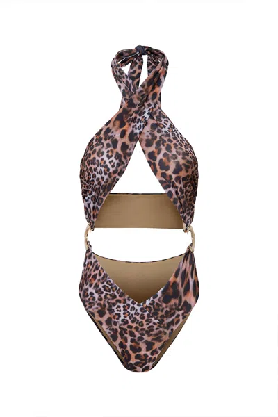 Luna B Women's Brown Sophia Swimsuit
