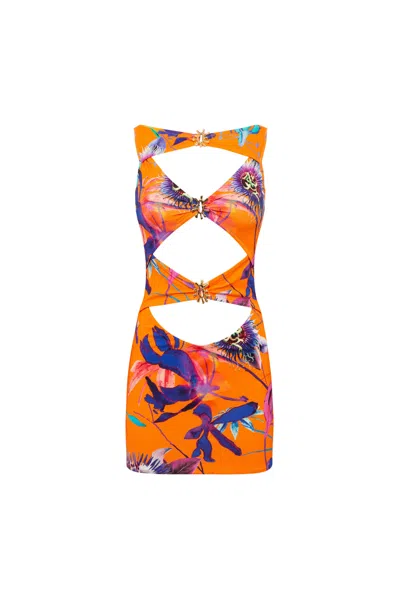 Luna B Women's Frida Dress In Orange