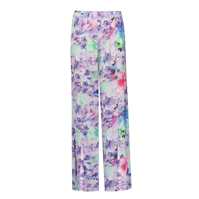 Luna B Women's Gaia Pants Floral Purple