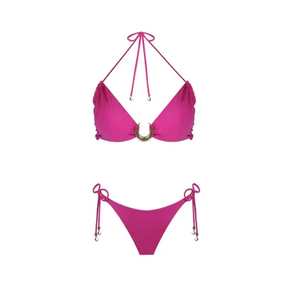 Luna B Women's Pink / Purple Dionisos Fuchia Bikini In Pink/purple