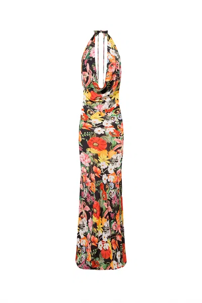 Luna B Women's Siren Dress Printed Black In Multi