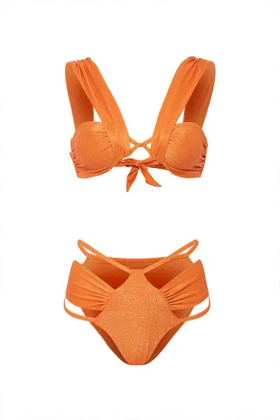 Luna B Women's Yellow / Orange Marigold Bikini In Yellow/orange