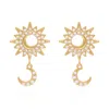 Luna Charles Women's Athena Sun & Moon Drop Earrings In Gold