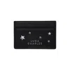 Luna Charles Women's Black / Silver Tala Star Studded Card Holder - Black & Silver