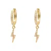 Luna Charles Women's Bridget Lightning Huggie Hoop Earrings In Gold