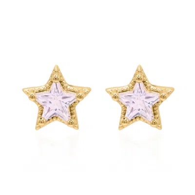 Luna Charles Women's Brooke Star Stud Earrings - Gold Plated