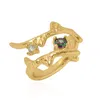 Luna Charles Women's Cordelia Hammered Twist - Gold Plated In Gold