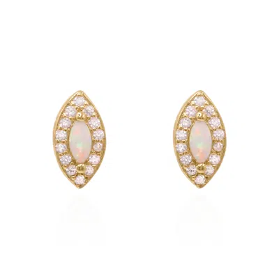Luna Charles Women's Eloise Opal Stud Earrings