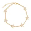 Luna Charles Women's Etta Sparkling Star Bracelet In Gold