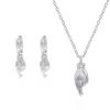 Luna Charles Women's Fingers Crossed Gift Set - Earrings & Necklace - Sterling Silver