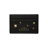 Luna Charles Women's Gold / Black Tala Star Studded Card Holder - Black & Gold