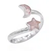 Luna Charles Women's Gold / Silver Isla Rose Quartz Moon & Star Ring In Multi
