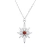 Luna Charles Women's Heidi North Star Birthstone Necklace Sterling Silver July