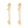 Luna Charles Women's Imogen Moon & Star Drop Chain Earrings