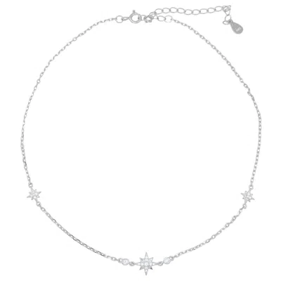 Luna Charles Women's Jenna Star Choker In Silver