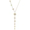Luna Charles Women's Juliet Star Burst Y Drop Necklace In Gold