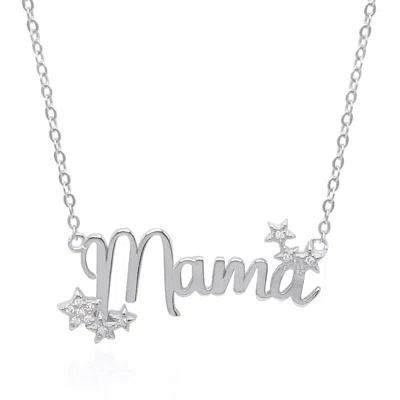 Luna Charles Women's Mama Star Necklace In Silver
