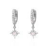 Luna Charles Women's Neve Opal Star Huggie Hoop Earrings