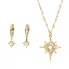 Luna Charles Women's North Star Gift Set - Earrings & Necklace - Gold Plated
