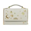Luna Charles Women's Nova Star Studded Handbag - Grey & Gold In Gray