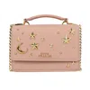 Luna Charles Women's Pink / Purple Nova Star Studded Handbag - Pink & Gold In Pink/purple