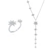 Luna Charles Women's Sparkling Star Gift Set - Necklace & Ring - Sterling Silver
