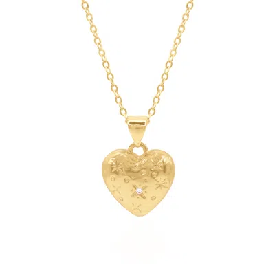 Luna Charles Women's Vida Bubble Heart Necklace - Gold Plated
