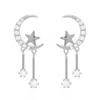 Luna Charles Women's Zoe Moon & Star Drop Earrings In Silver