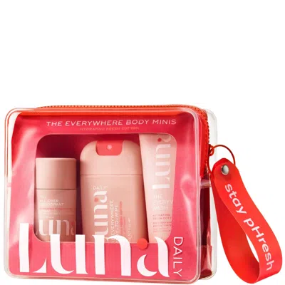 Luna Daily The Everywhere Body Minis Starter Set Hydrating Fresh Cotton 150ml