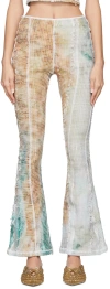 Luna Del Pinal Multicolor Stretch Weave Trousers In Multi