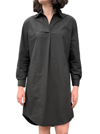 Luna Luz Belleville Shirt Dress In Black