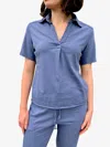 Luna Luz Pony Short Sleeve Polo In Dusk