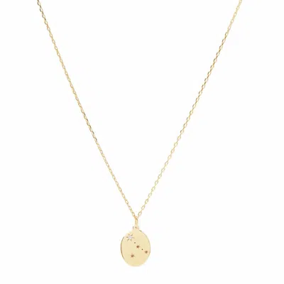 Luna Rae Women's Solid Gold Stars Of Cancer Necklace In Gray