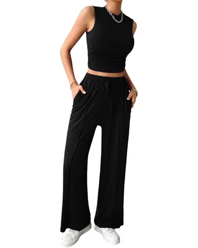 Luna Tuccini 2pc Top & Pant Set In Black