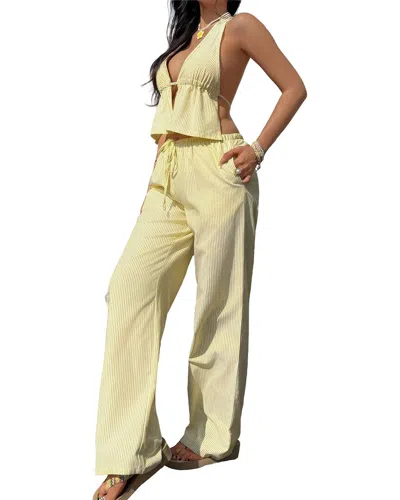 Luna Tuccini 2pc Top & Pant Set In Yellow
