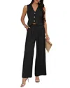 Luna Tuccini 2pc Vest & Pant Set In Black