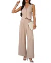 Luna Tuccini 2pc Vest & Pant Set In Neutral