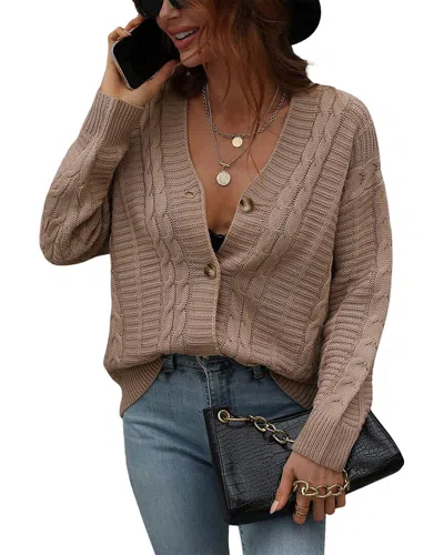 Luna Tuccini Cardigan In Brown