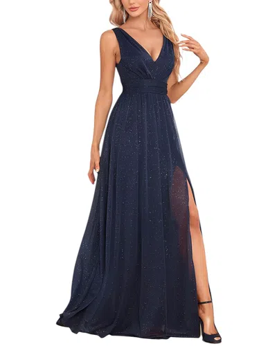 Luna Tuccini Maxi Dress In Blue