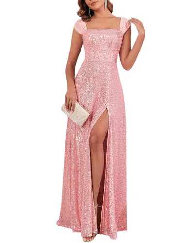 Luna Tuccini Maxi Dress In Pink