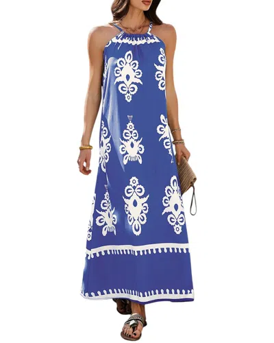 Luna Tuccini Maxi Dress In Blue